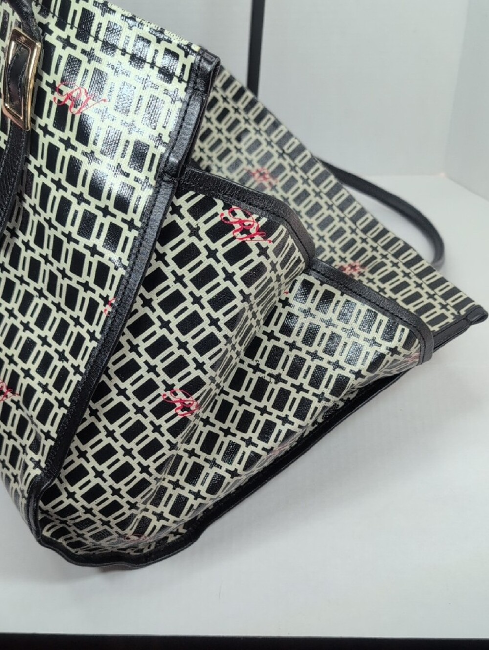 Roger Vivier Coated Canvas and Leather Shopper Tote - Picture 3 of 16